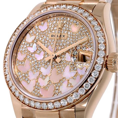 rose gold rolex president used|rolex butterfly rose gold watch.